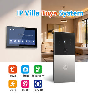 Vidéophone intelligent <span class=keywords><strong>F1</strong></span>+3*V7S 1080P avec écran tactile 7 pouces, résistant à l'eau et installation facile pour villas - Compatible avec l'application Tuya - Product Image 2