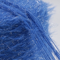 Ausgefallene Polyester imitieren Nerz garne Anti-Pilling 4cm 8cm Lurex Silberdraht gefärbte Kristalls trick maschine Feder garn