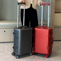 Valise à roulettes de voyage pour étudiant, grande capacité, portable, ultra-légère avec serrure, vente en gros d'usine