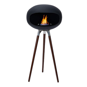 Estufa y Chimenea de Bioetanol de 41.3 Pulgadas con Trípode, Quemador de Mesa Integrado para Interiores - Product Image 1
