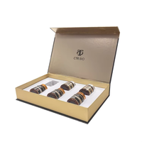 Boîte cadeau de luxe en carton rigide EVA avec logo personnalisé en relief, matériaux recyclés, insert en mousse EVA