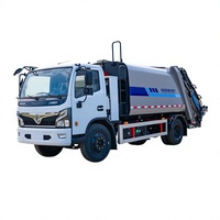 Camion de ramassage des ordures hydraulique Dongfeng 8CBM 4*2, écologique, à énergie nouvelle, pour les services d'assainissement urbain