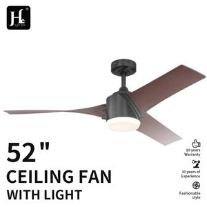 Ventilateur de plafond LED moderne de 42 et 52 pouces avec lumière, moteur DC, télécommande, silencieux, pales en ABS pour la décoration intérieure du salon et de la chambre - Product Image 4