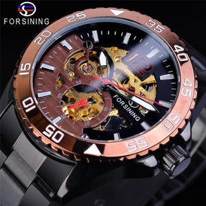 Montre mécanique automatique de luxe FORSINING pour homme, design personnalisé, dernière tendance, bracelet en acier inoxydable de 22 mm, cadran en verre, Poi - Product Image 2