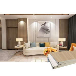 High End Decorative <strong>Wooden</strong> Grain Texture <strong>Panels</strong> Slat Wall Paneling for <strong>Living</strong> <strong>Room</strong> - Product Image 4