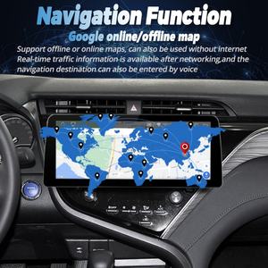 Reproductor de Video para Auto con Pantalla de 12.3 Pulgadas y Resolución 1920*720, Android 13, Radio Estéreo para Toyota Camry 2018, GPS, Multimedia, Carplay, Unidad Principal de 128GB - Product Image 2