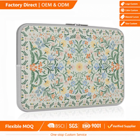 Étuis pour ordinateur portable matelassés imprimés de fleurs de 14 pouces, étui pour ordinateur portable rembourré, sac d'ordinateur portable mignon