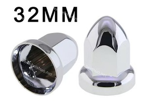 Cache-écrous <span class=keywords><strong>de</strong></span> <span class=keywords><strong>roue</strong></span> BS-NK1044S 32 mm pour semi-remorque avec finition chromée, en plastique ABS - Product Image 4