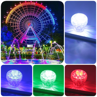 Luz LED de píxel tipo cabujón direccionable de 60 mm, DC24V RGB UCS2903 DMX512, 18 LED SMD5050, IP65, para iluminación de atracciones de parques de diversiones al aire libre