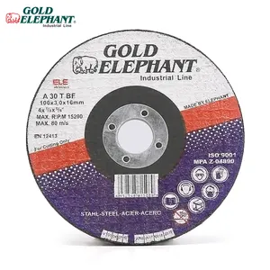 Gouden Olifant 4 Inch 4X1/8X5/8 ''100X3.0X16Mm Ijzer Slijpschijf Voor ijzer En Metalen