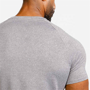 Легкая мужская тренировочная футболка, топы для бега, спортзала, фитнеса, атлетики, тренировок, футболка, графические Простые Спортивные футболки оптом - Product Image 4