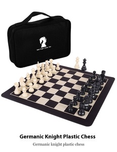 उच्च गुणवत्ता वाले पैकेजिंग और टिकाऊ प्लास्टिक निर्माण के साथ पोर्टेबल जर्मेन नाइट शतरंज सेट - Product Image 4