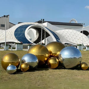 Esferas Metálicas Inflables de PVC Doradas, Plateadas y Negras, Bola de Espejo Inflable - Product Image 1