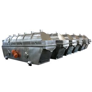 Sécheur à lit fluidisé vibrant industriel en acier inoxydable de type continu pour le traitement des aliments et le secteur pharmaceutique avec composants de moteur à engrenages - Product Image 1