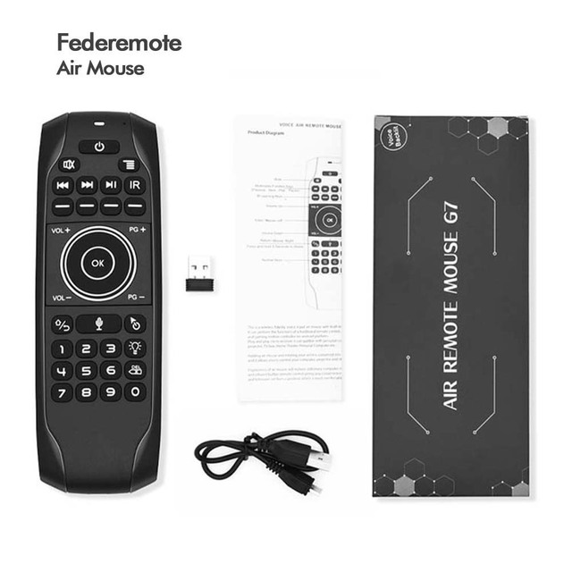 Customized Factory Wholesale Mini 2.4G Wireless Flying Squirrel Remote Control 77-Key Backlit Gyroscope Mouse Voice Control
