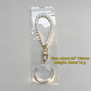 <span class=keywords><strong>Llavero</strong></span> <span class=keywords><strong>de</strong></span> Acrílico Transparente Personalizado con Cadena Estilo Perla y Marco para Insertar <span class=keywords><strong>Fotos</strong></span> - Product Image 1