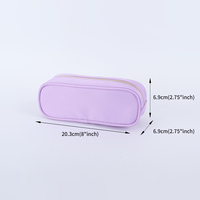 Étui à crayons en nylon grande capacité, étui à stylos imperméable, trousse à papeterie, trousse à crayons kawaii à fermeture éclair pour étudiants, école, bureau, campus