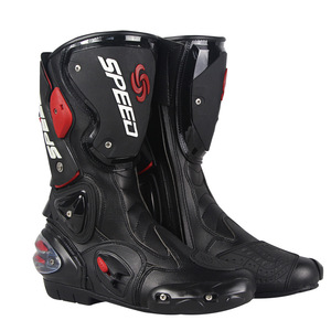 Xinzirain Venta al por Mayor Botas de Motociclista para Hombre Transpirables Equilibradas Antideslizantes e Impermeables para Conducir Motocicleta de Carreras - Product Image 1