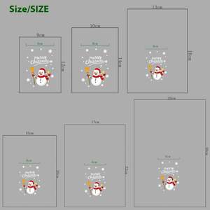 Sac de Noël 2025 en lin avec poche lumineuse et cordon de serrage, sac à bonbons pour enfants, sac en toile épaisse pour fête et cadeaux de vacances - Product Image 5