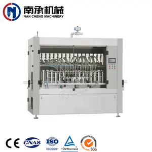 full automatic olive coconut edible chili oil bottle filling capping labeling machine 10000 ml