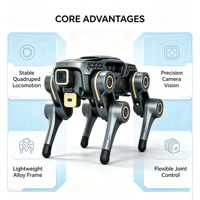 Robot chien quadrupède bionique HiRobot avec caméra HD, contrôlé par PLC, moteur/boîte de vitesses 48V, pompe, roulement, intelligent, à 4 pattes, pour usage industriel, en alliage