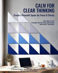 18pcs Felt Wall Tiles Bulletin Board Marine Blue White Panels Modular Decorative Wall Boards for Home Office <strong>Kids</strong> Room - Product Image 3