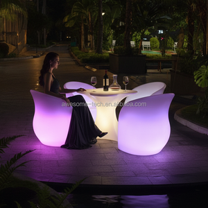 Tavolo e Sedie <span class=keywords><strong>da</strong></span> <span class=keywords><strong>Terrazzo</strong></span> per Set di Mobili <span class=keywords><strong>da</strong></span> Giardino con LED (Tp117) - Product Image 6