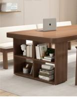 Bureau d'ordinateur exécutif moderne en bois massif Yatu D159 avec rangement au sol, garantie d'un an pour une utilisation à domicile/au bureau