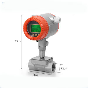 Capteur en acier inoxydable à filetage interne avec affichage numérique débitmètre de courant magnétique à affichage tête - Product Image 2