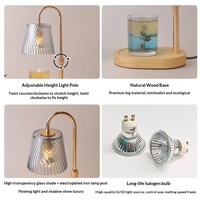 Lampu Aroma Dekorasi Rumah Terlaris, Lampu Meja Samping Tempat Tidur, Fungsi Tinggi Dapat Disesuaikan, Pengatur Waktu Elektrik, Lampu Penghangat Lilin