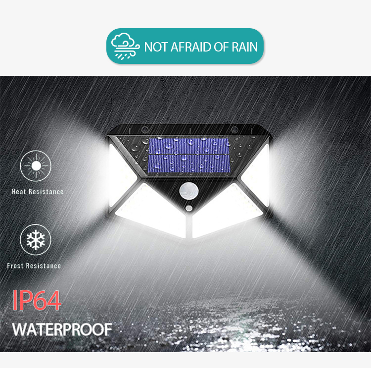 LED Solar Lights Outdoor Motion Sensor Cordless Waterproof Wall Lamp Solar PoweredFence Patio Front Door Garden Light