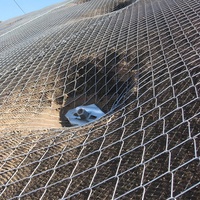 Système de protection contre les chutes de pierres en maille active à maillons de chaîne pour la vente en gros, technique de tissage minier, service de traitement par pliage