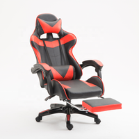 Fauteuil Gamer de Bureau Inclinable en Similicuir à Dossier Haut, Confortable et Abordable, avec Repose-Pieds et Logo Personnalisé