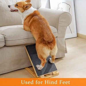Rascador de uñas para perros transfronterizo, lima de uñas para mascotas, juguete para mascotas, escalera para mascotas, tabla rascadora plegable de bambú y madera - Product Image 2