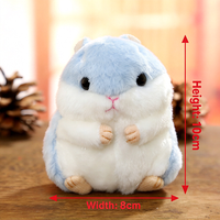 En gros : Porte-clés en peluche mignons (hamster, anime, voiture), jouets en peluche, personnalisables