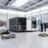 Machine de découpe laser à fibre CNC haute puissance entièrement fermée pour tôles et tubes métalliques 1530 4020 Prix usine