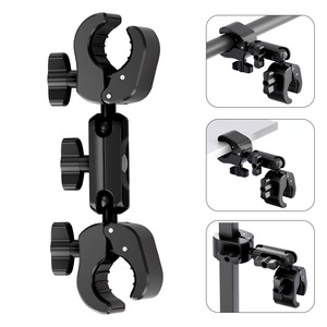 Motorcycle Phone Holder <b>Bicycle</b> Handlebar Mount Clamp Durable Compact Design Universal Fit For Electric Vehicle Action Camera - Product Image 4