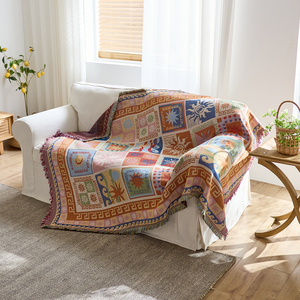 Meilleures ventes 2025 <span class=keywords><strong>Tapisserie</strong></span> murale en macramé bohème teinte en fil, en polyester et coton tissé pour la décoration intérieure - Product Image 5