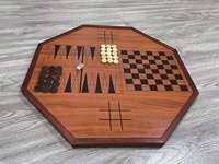 Jeu de société classique Crokinole de 27 pouces, jeu de table canadien pour deux joueurs, jeu de dextérité Krokinole pour les familles et les amis