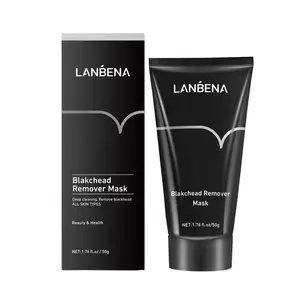 LANBENA Blackhead Whitehead Removal Mask Black Peeling Mask Clear Shrink Pores Firming Smooth Moisturizing Skin Face Care 50G