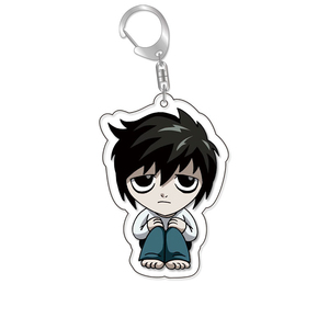 Portachiavi in Acrilico <span class=keywords><strong>Death</strong></span> <span class=keywords><strong>Note</strong></span> con Yagami Light, <span class=keywords><strong>L</strong></span> Lawliet, Ryuk, Misa Amane, Regalo per Fan di Anime e Cosplay, Vendita all'Ingrosso - Product Image 3