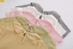Playera Tipo Polo de Algodón para Niña, Cuello Camisero, Manga Corta, Transpirable, para Verano, para Bebés de 3 Meses a 4 Años - Product Image 5