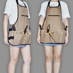 Oxford Garden Apron Waterproof Multi-pocket Heavy Duty Tool <b>Pouch</b> Outdoor Work Carrier for <b>Men</b> Women - Product Image 2