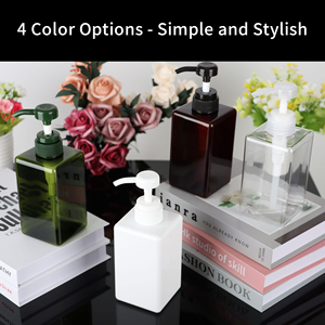 450ml Square Shape White PET <b>Mist</b> Plastic Spray <b>Bottle</b> with Pump Sprayer - Product Image 6