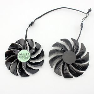 PLD09210S12HH T129215SU 88มม. 4Pin สำหรับ <span class=keywords><strong>GTX1050Ti</strong></span> <span class=keywords><strong>Gigabyte</strong></span> GeForce GTX1060 GTX960 1070 RX570พัดลมกราฟิกการ์ด RX470 - Product Image 1