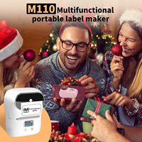 Phomemo M110 Mini imprimante thermique portable sans fil étiqueteuse sans encre pour autocollant de code à barres dans les vêtements et bijoux produits Stock