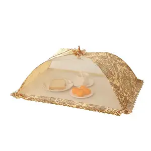 Penutup Makanan Jaring Sembul Besar dan Tinggi Payung Tenda Penutup Makanan Antilalat untuk Pesta Piknik Bbq Dapat Digunakan Kembali dan Dilipat