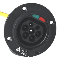 Nouvelle prise de charge AC EV de type 2 IEC62196 avec 16A/32A et 120V-240V pour utilisation automobile