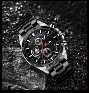 Montre chronographe multifonctionnelle pour homme à trois aiguilles, étanche, lumineuse, à quartz, avec calendrier, pour le sport, les affaires et les occasions décontractées - Product Image 2