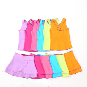 Blind Box Girls Yoga Set High Stretch Crop Tank Top Double Layer <strong>Skirt</strong> Built in Shorts - Product Image 3